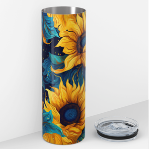 Sunflowers Like Painting 20oz Skinny Tumbler