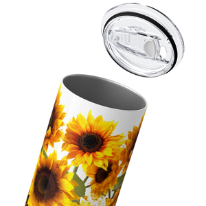 Tall Sunflowers 20oz Skinny Tumbler