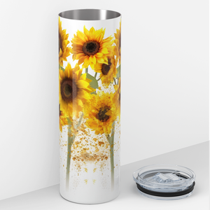 Tall Sunflowers 20oz Skinny Tumbler