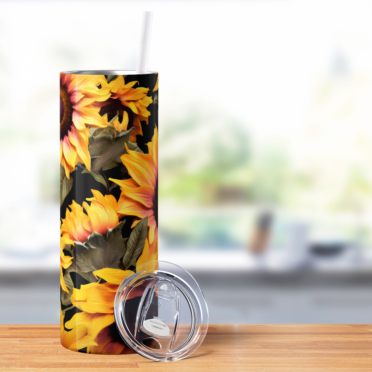 Sunflowers Blooming 20oz Skinny Tumbler