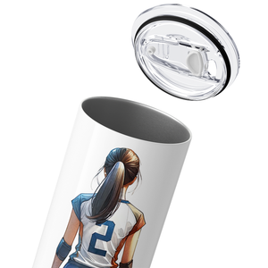 Volleyball Momma 20oz Skinny Tumbler