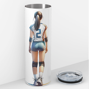 Volleyball Momma 20oz Skinny Tumbler