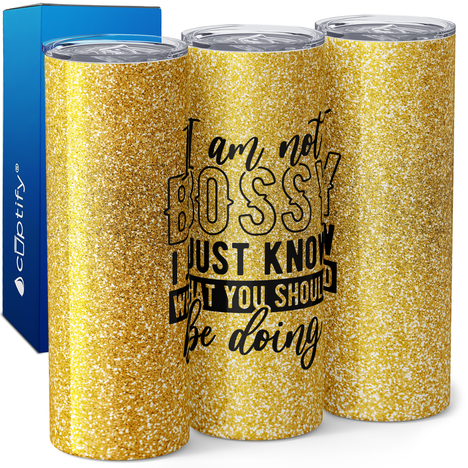 I am Not Bossy 20oz Skinny Tumbler