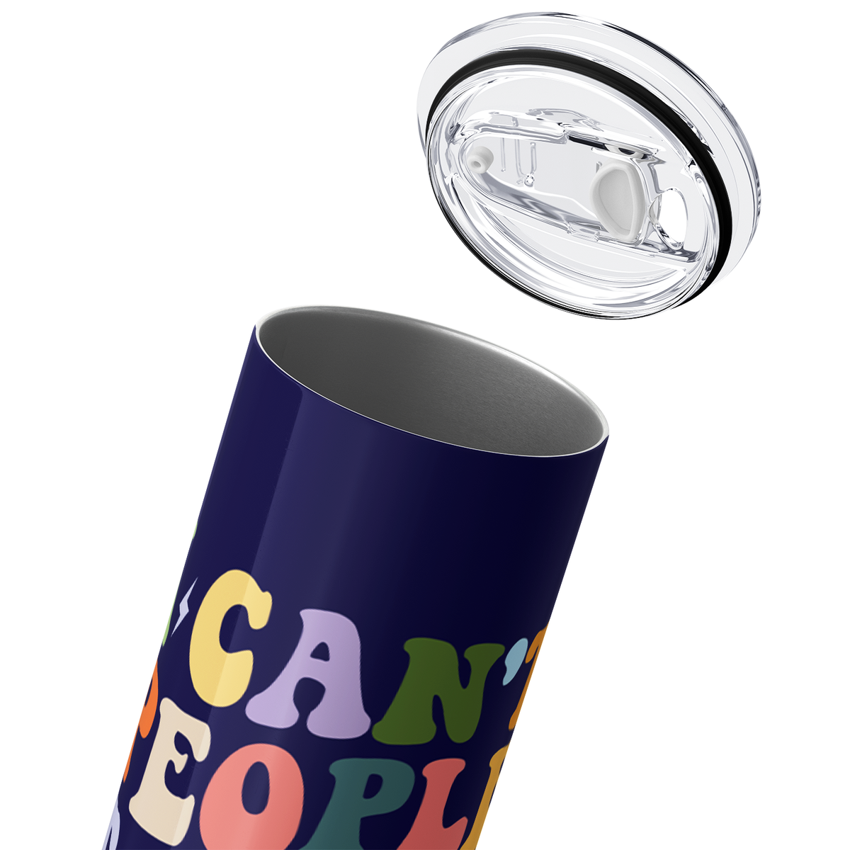 I Can't People Today I Peopled Yesterday 20oz Skinny Tumbler