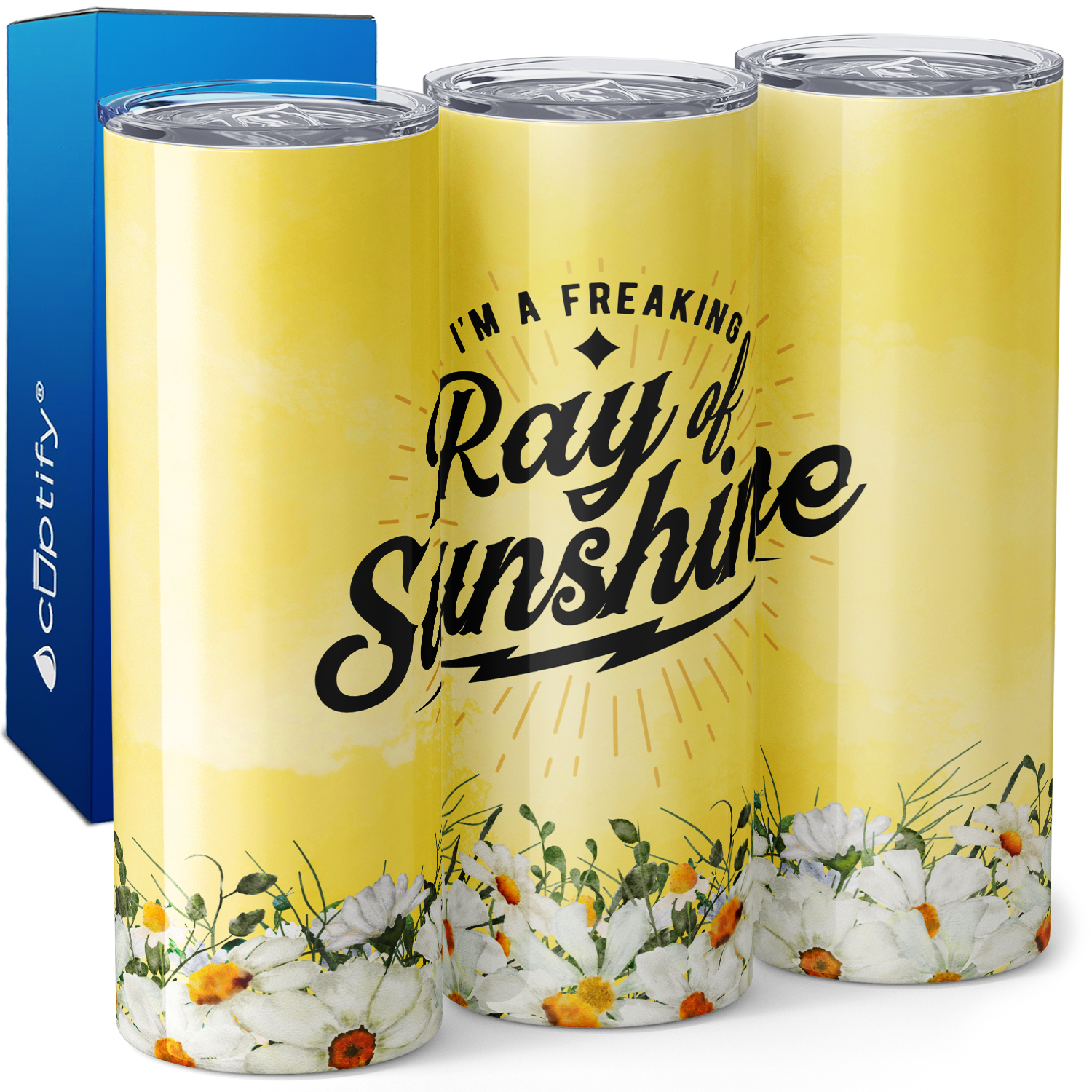 I'm a Freaking Ray of Sunshine 20oz Skinny Tumbler