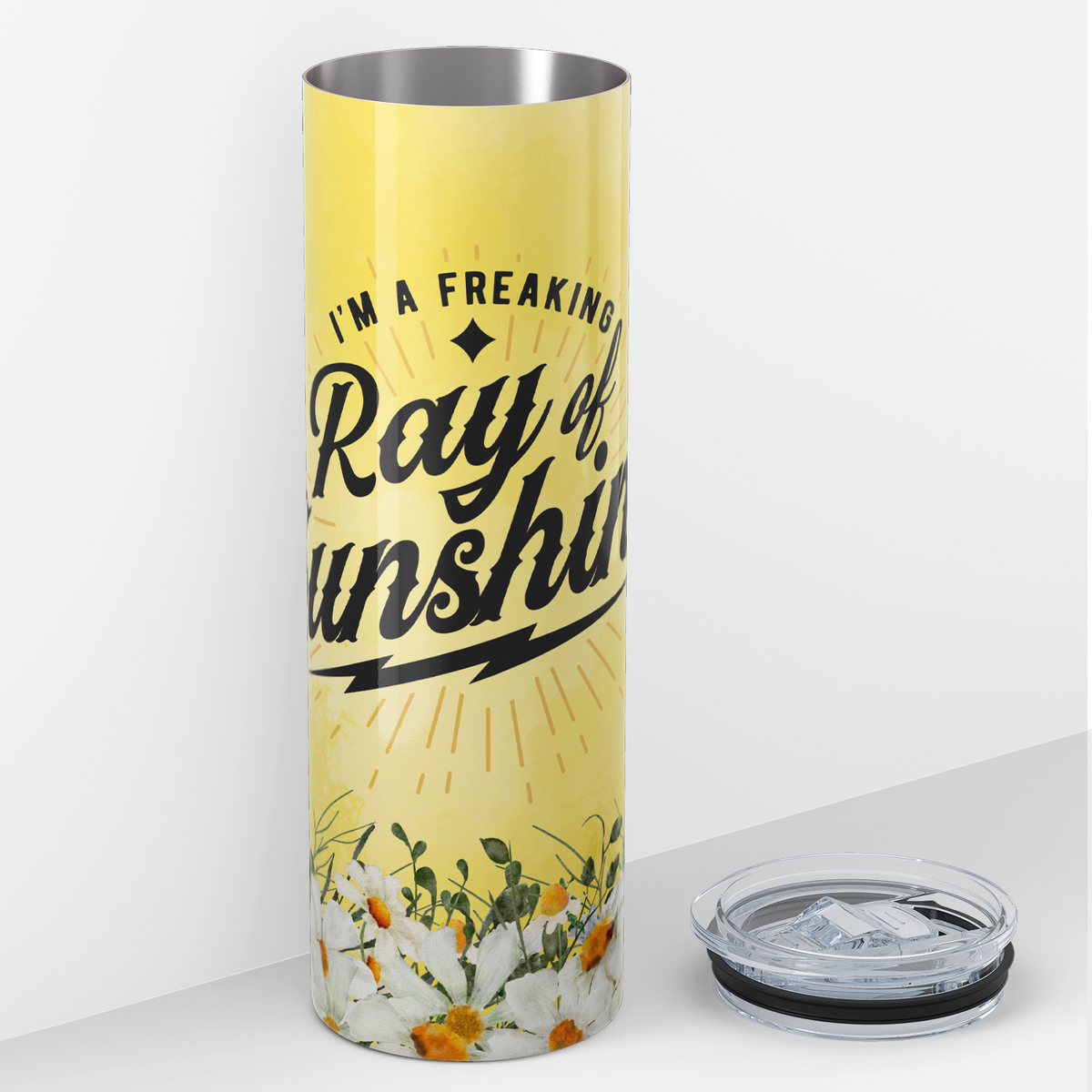 I'm a Freaking Ray of Sunshine 20oz Skinny Tumbler