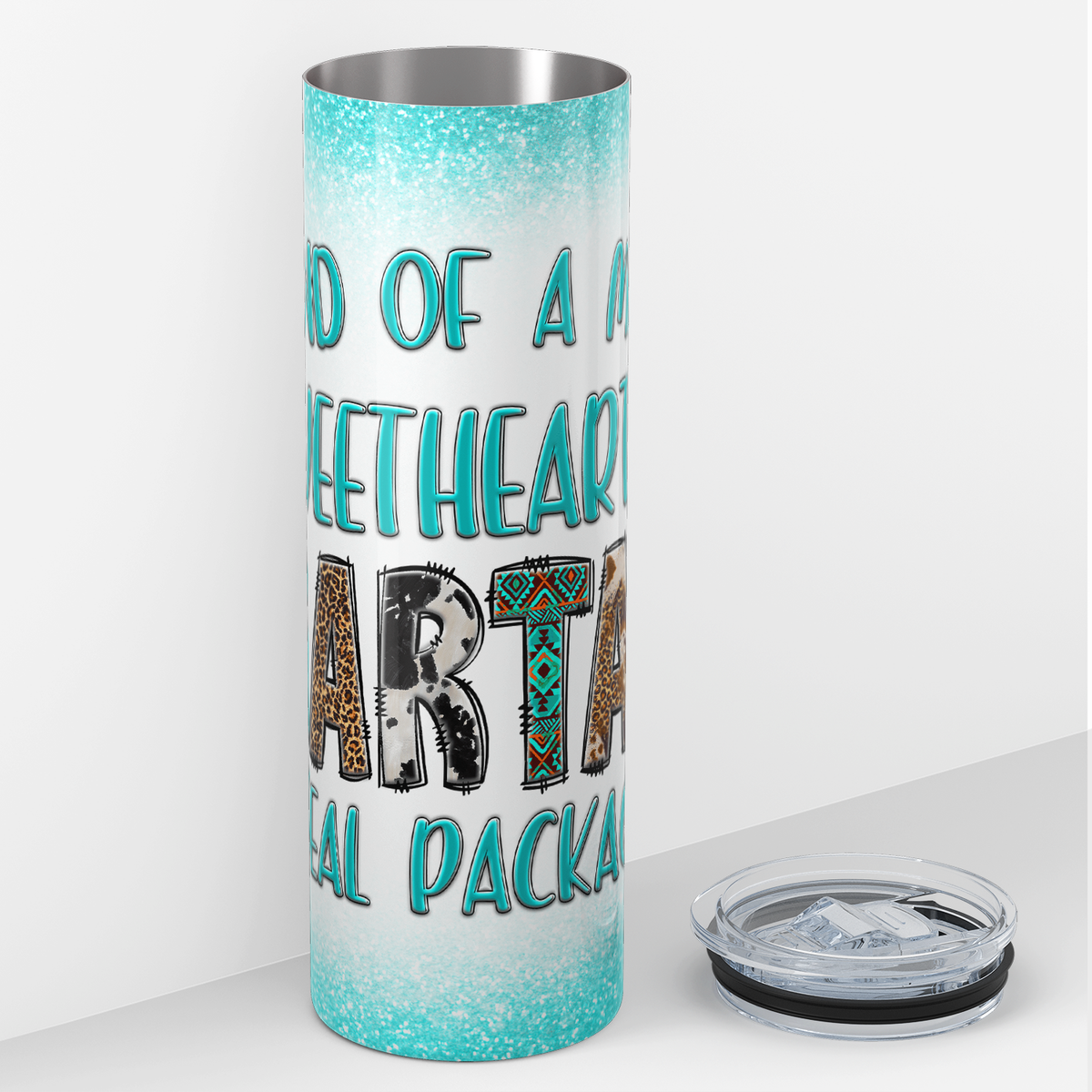 I'm Kind of a Mix of Sweetheart and Smartass 20oz Skinny Tumbler