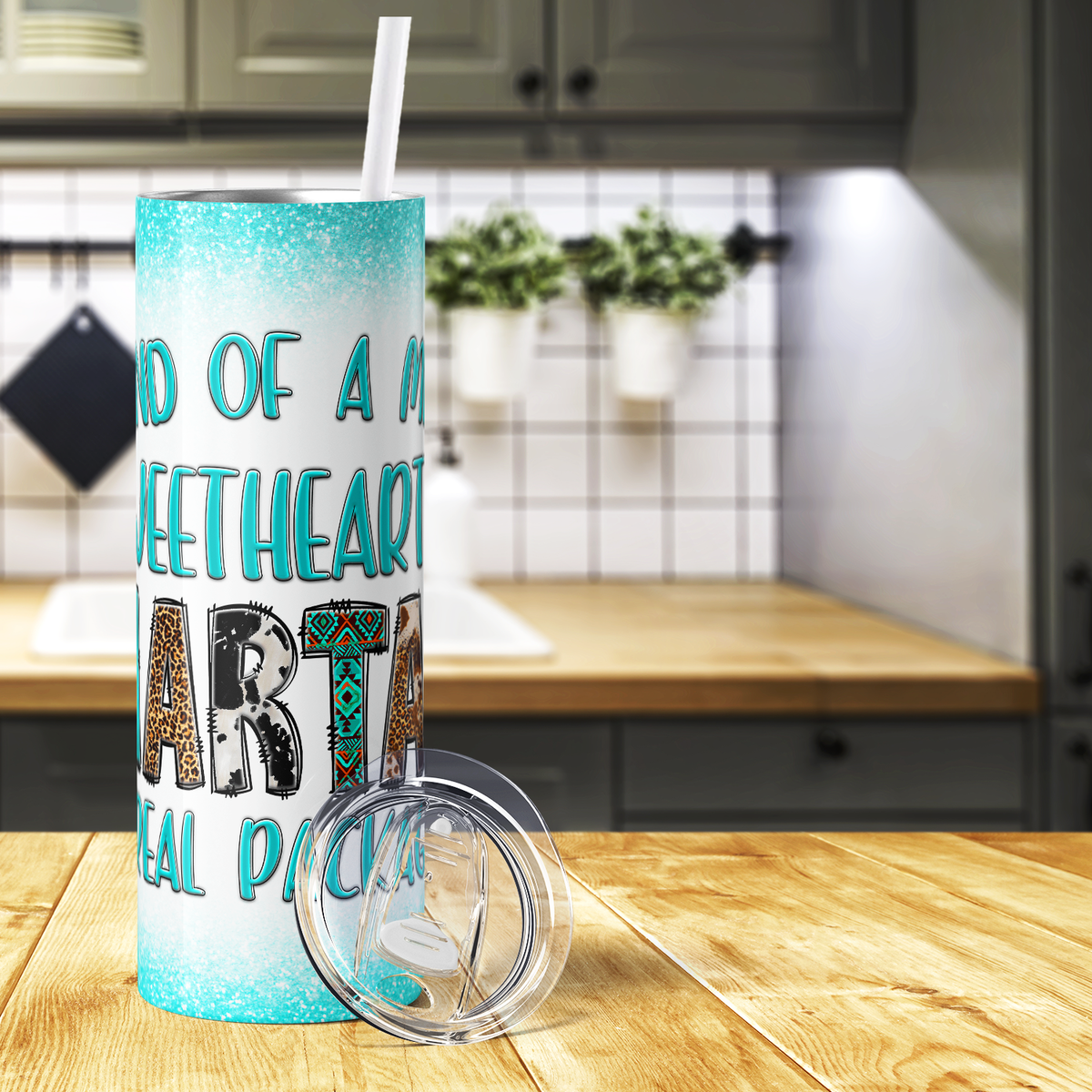 I'm Kind of a Mix of Sweetheart and Smartass 20oz Skinny Tumbler