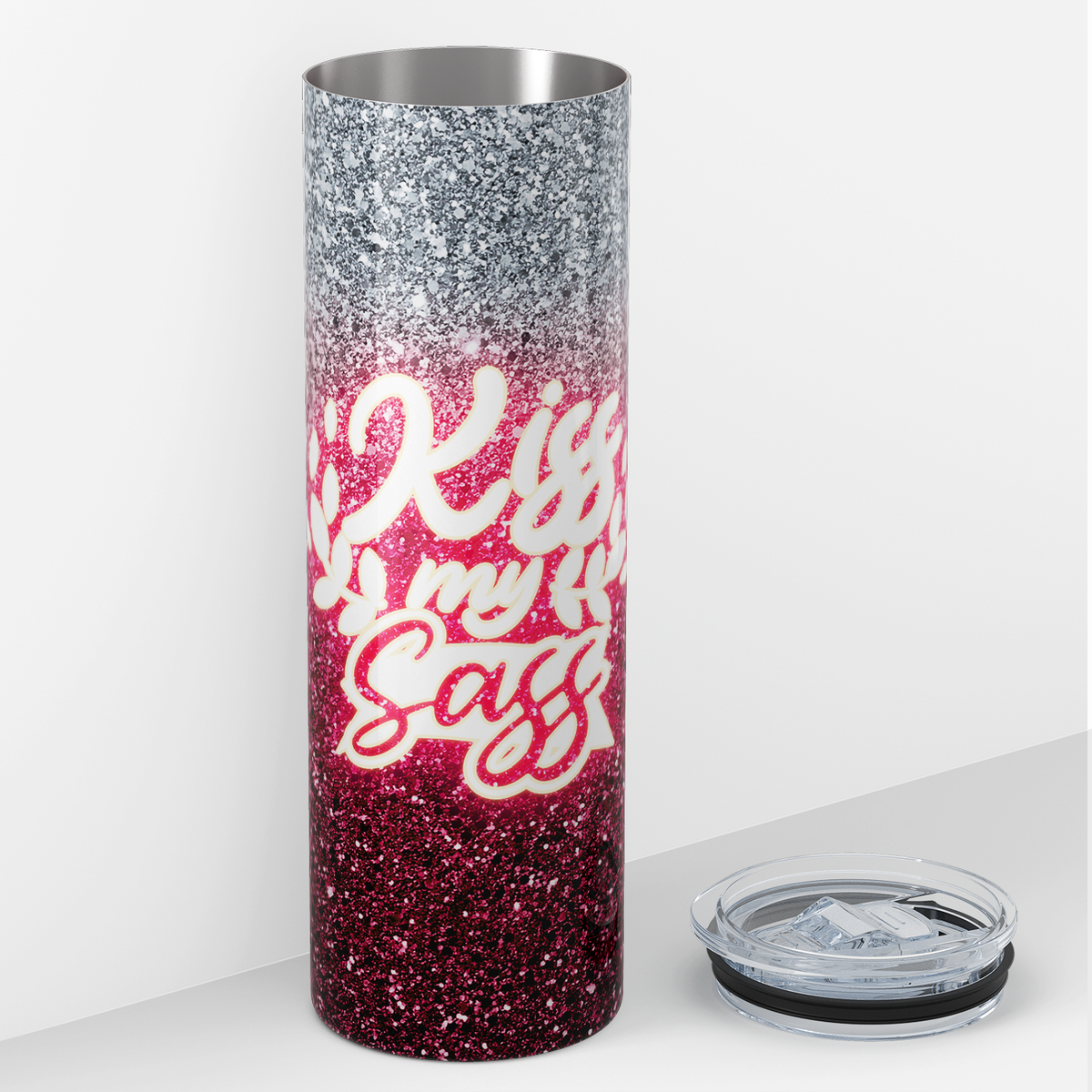 Kiss My Sass 20oz Skinny Tumbler