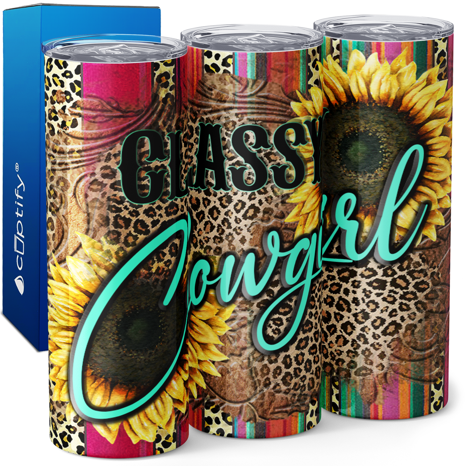 Classy Cowgirl 20oz Skinny Tumbler