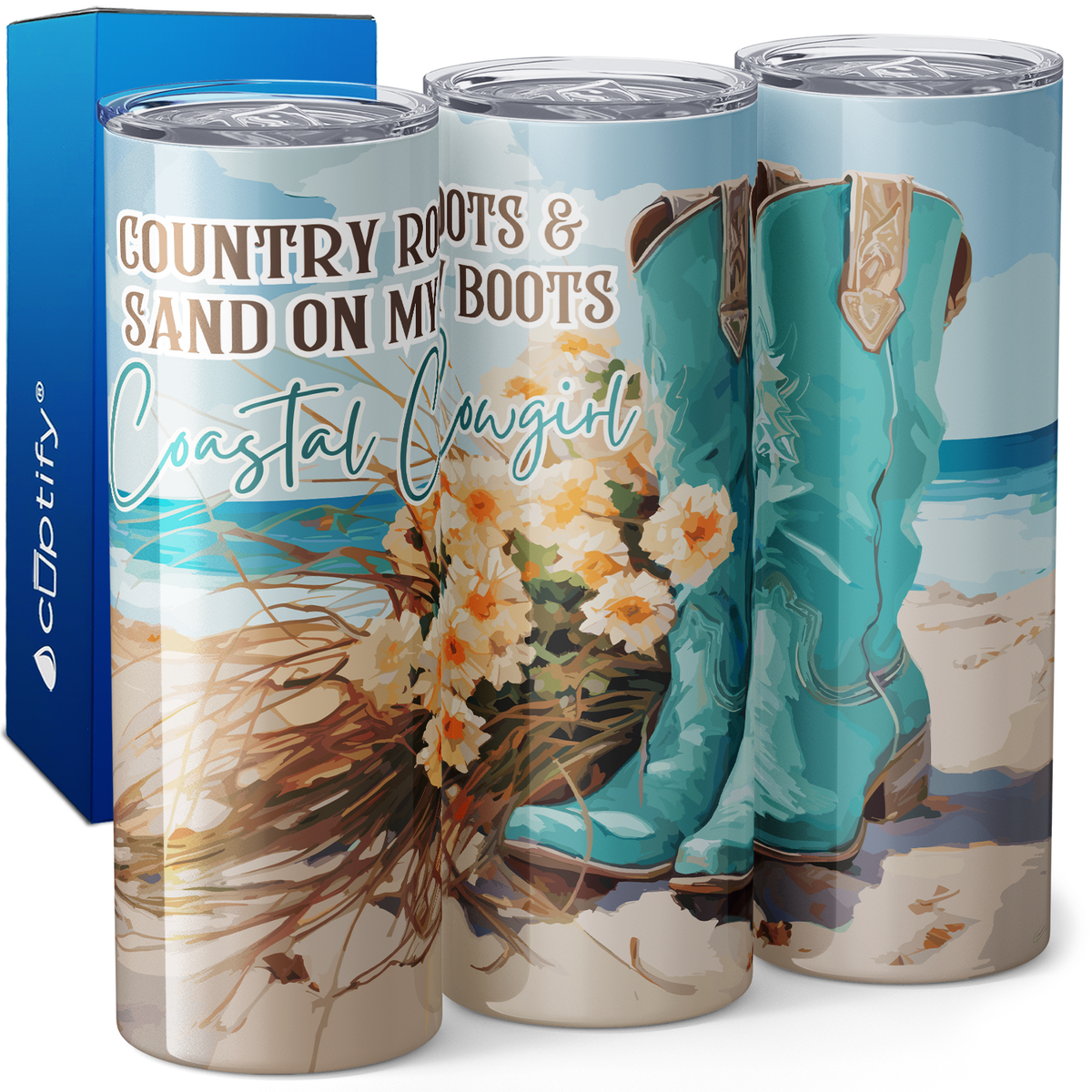 Coastal Cowgirl 20oz Skinny Tumbler