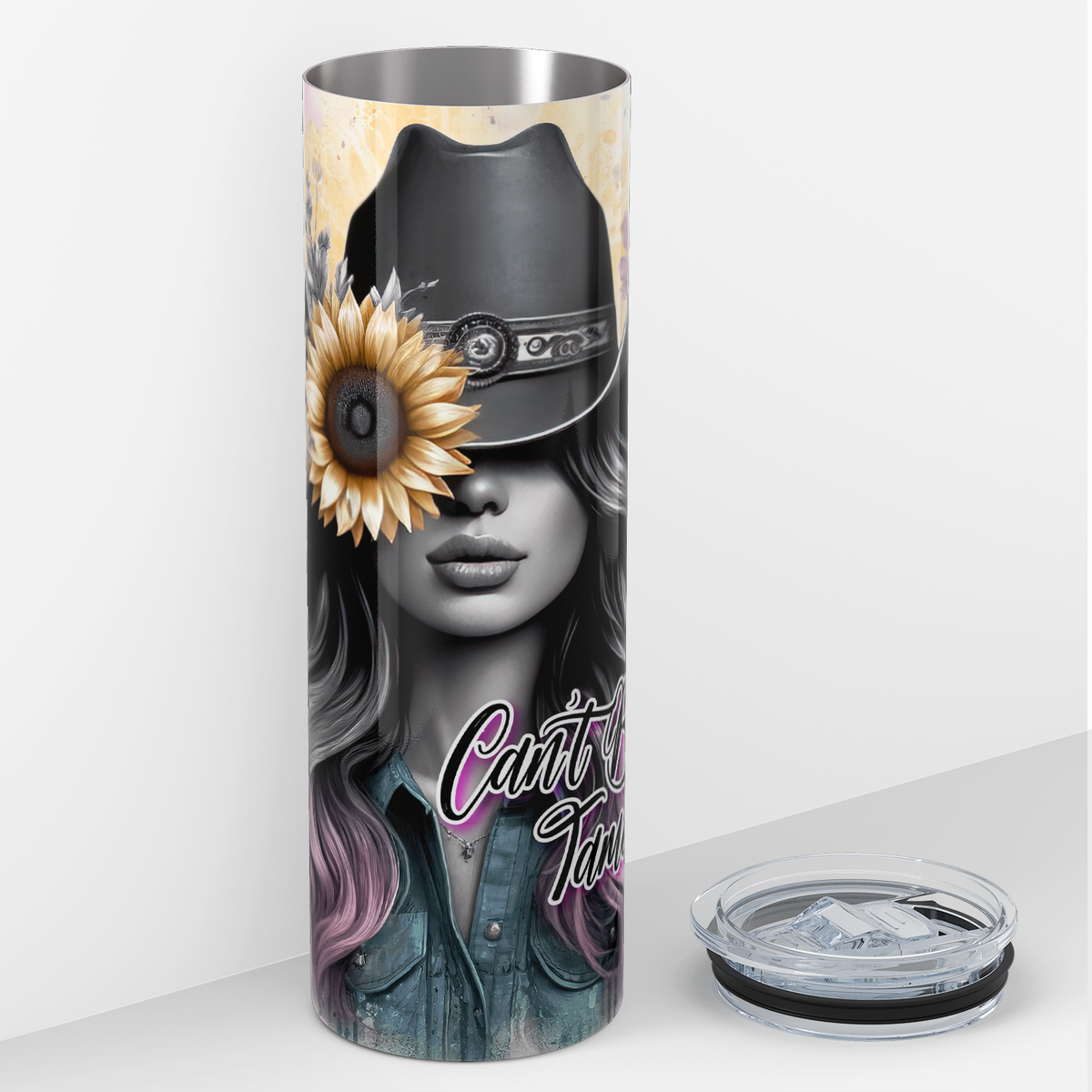 Cowgirl Can't Be Tamed 20oz Skinny Tumbler