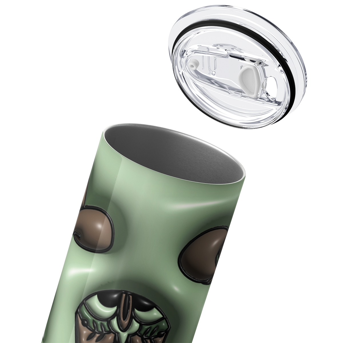 Cowgirl Green Inflated Balloon 20oz Skinny Tumbler