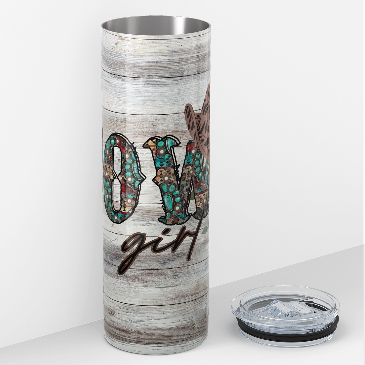 Cowgirl Hat 20oz Skinny Tumbler