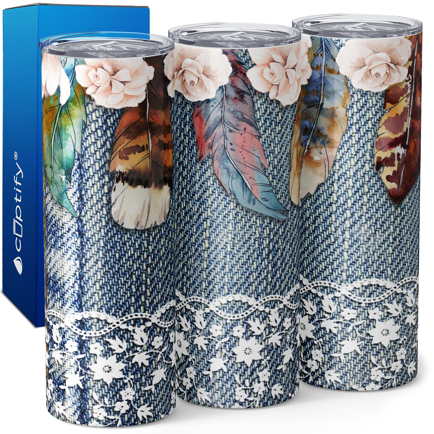 Cowgirl Jeans 20oz Skinny Tumbler