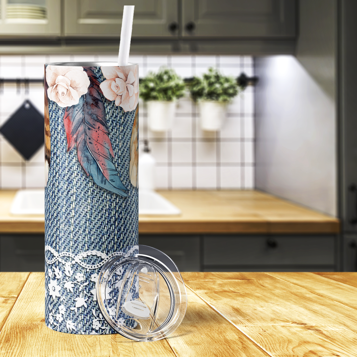 Cowgirl Jeans 20oz Skinny Tumbler