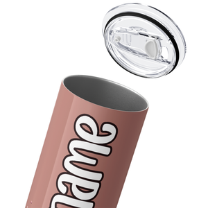 Personalized Cowgirl with Glitters 20oz Skinny Tumbler