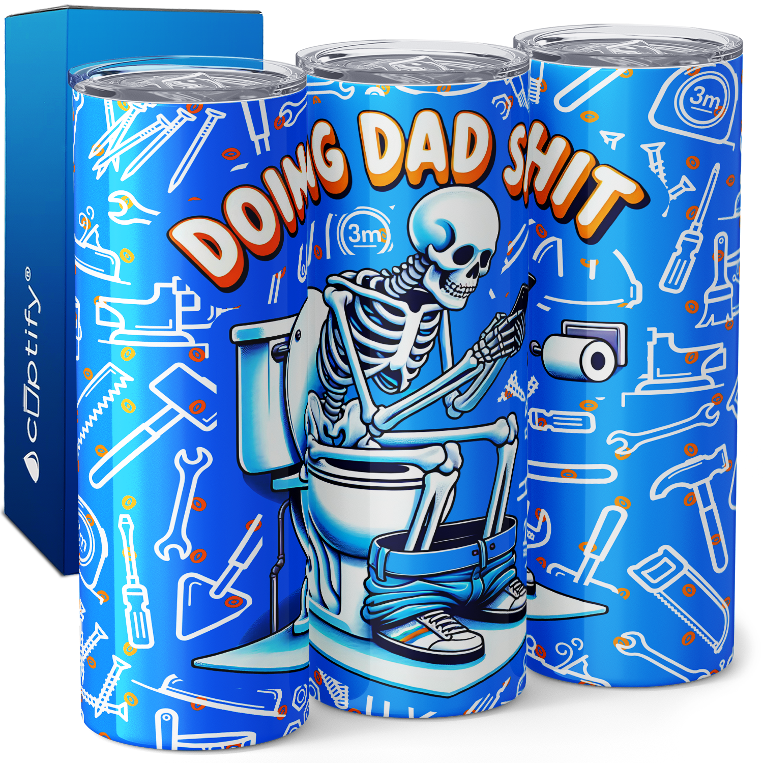 Doing Dad Shit 20oz Skinny Tumbler