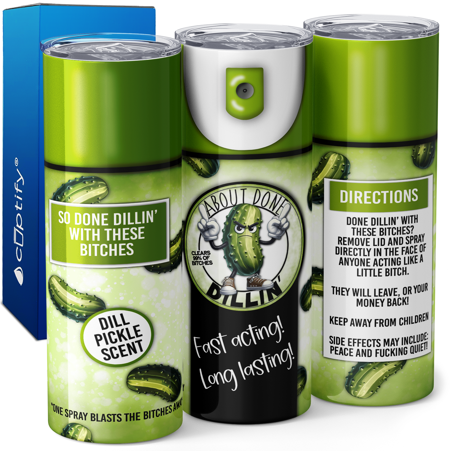 Done Dillin Spray 20oz Skinny Tumbler