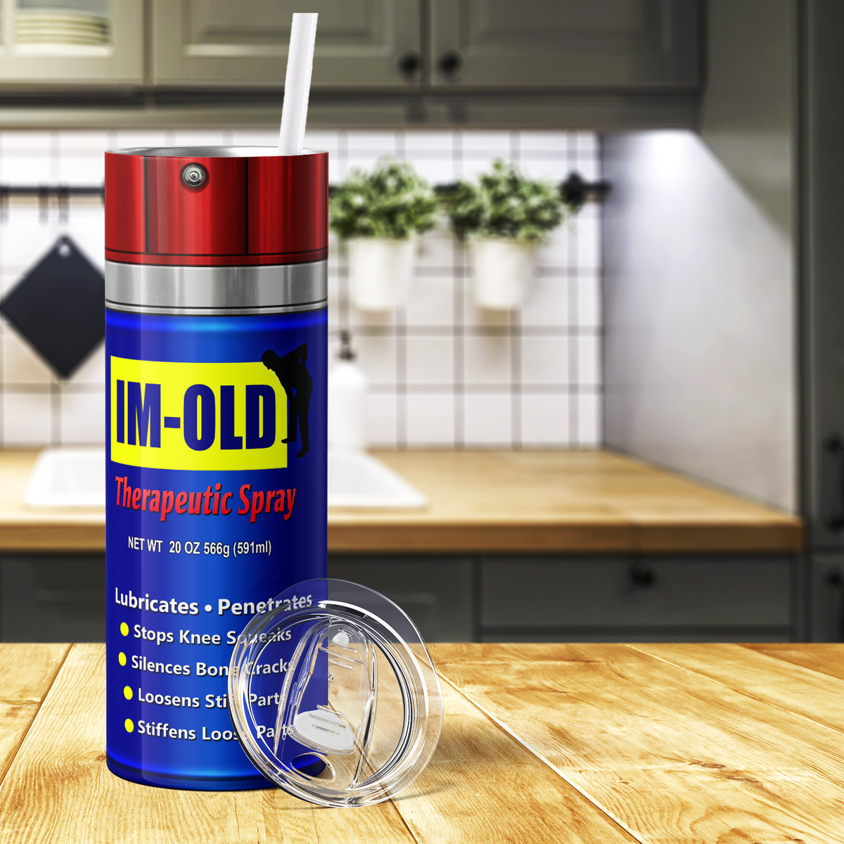 I'm Old Therapeutic Spray 20oz Skinny Tumbler