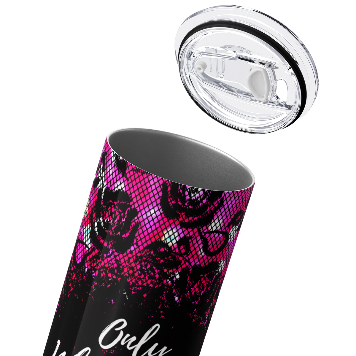 Only Whores Can Read This Roses 20oz Skinny Tumbler