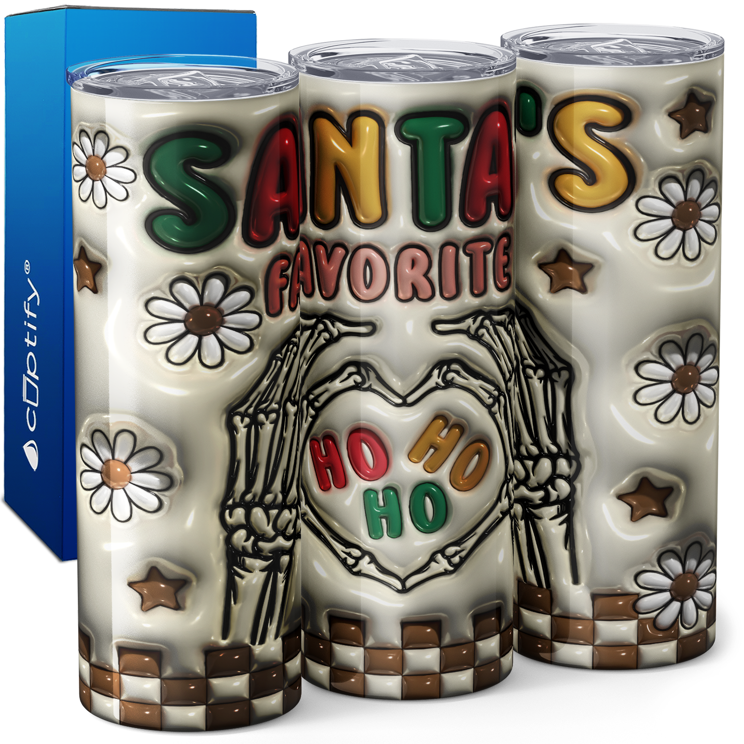 Santa's Favorite HO HO HO 20oz Skinny Tumbler