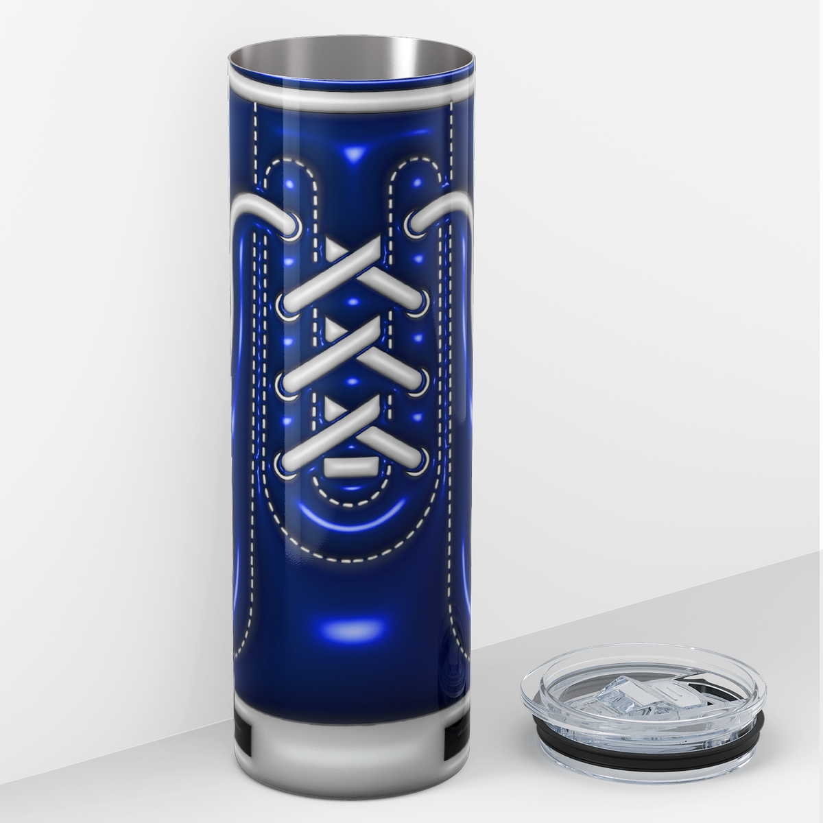 Blue Inflated Star Shoes 20oz Skinny Tumbler