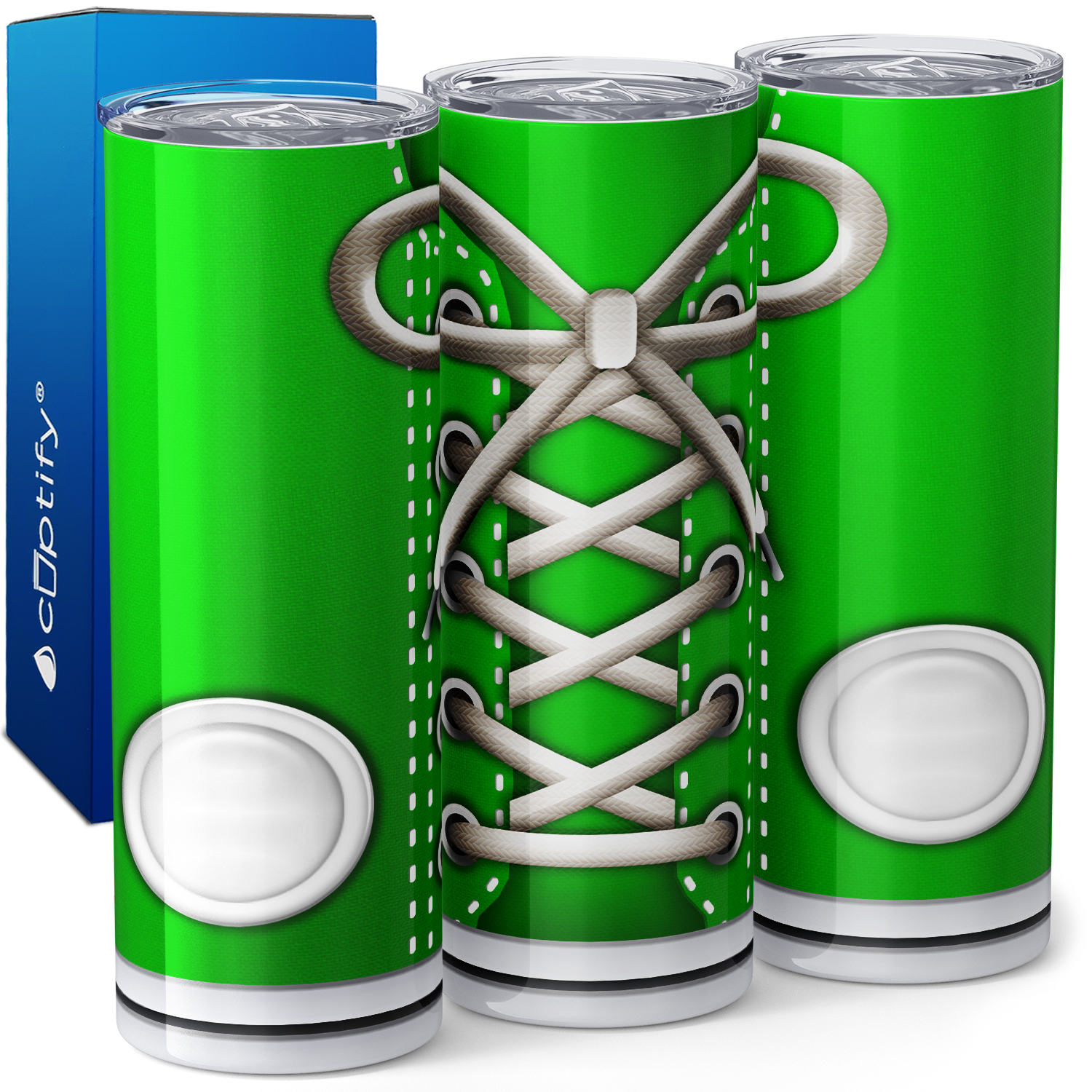 Green Sneakers 20oz Skinny Tumbler