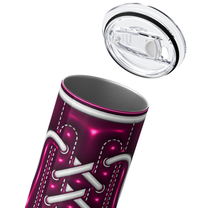 Pink Inflated Star Shoes 20oz Skinny Tumbler