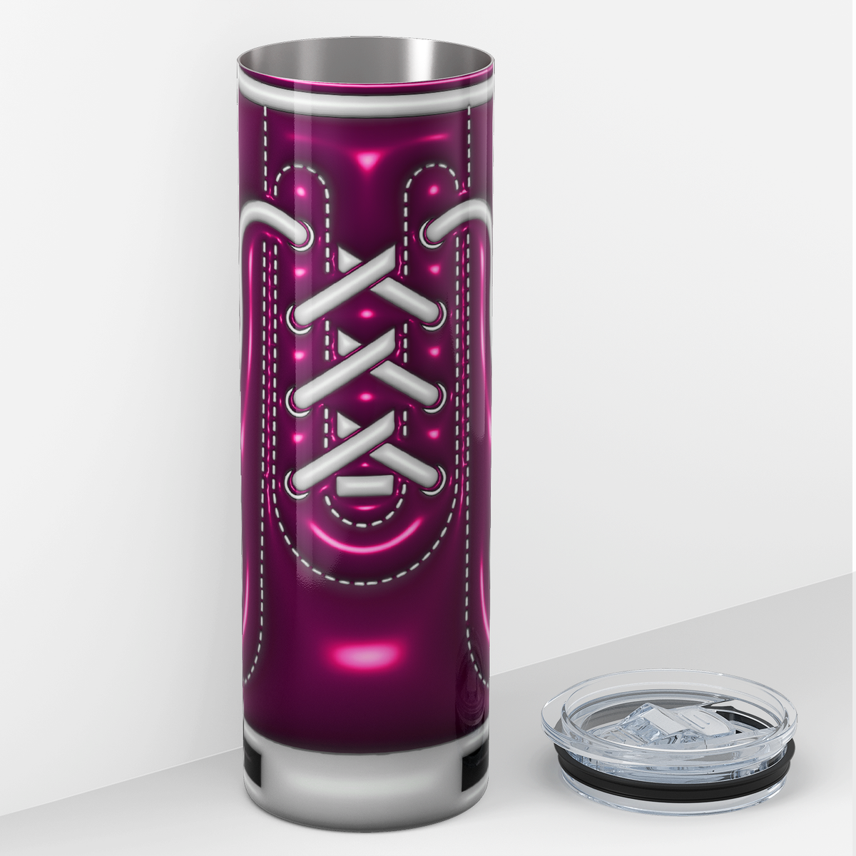 Pink Inflated Star Shoes 20oz Skinny Tumbler