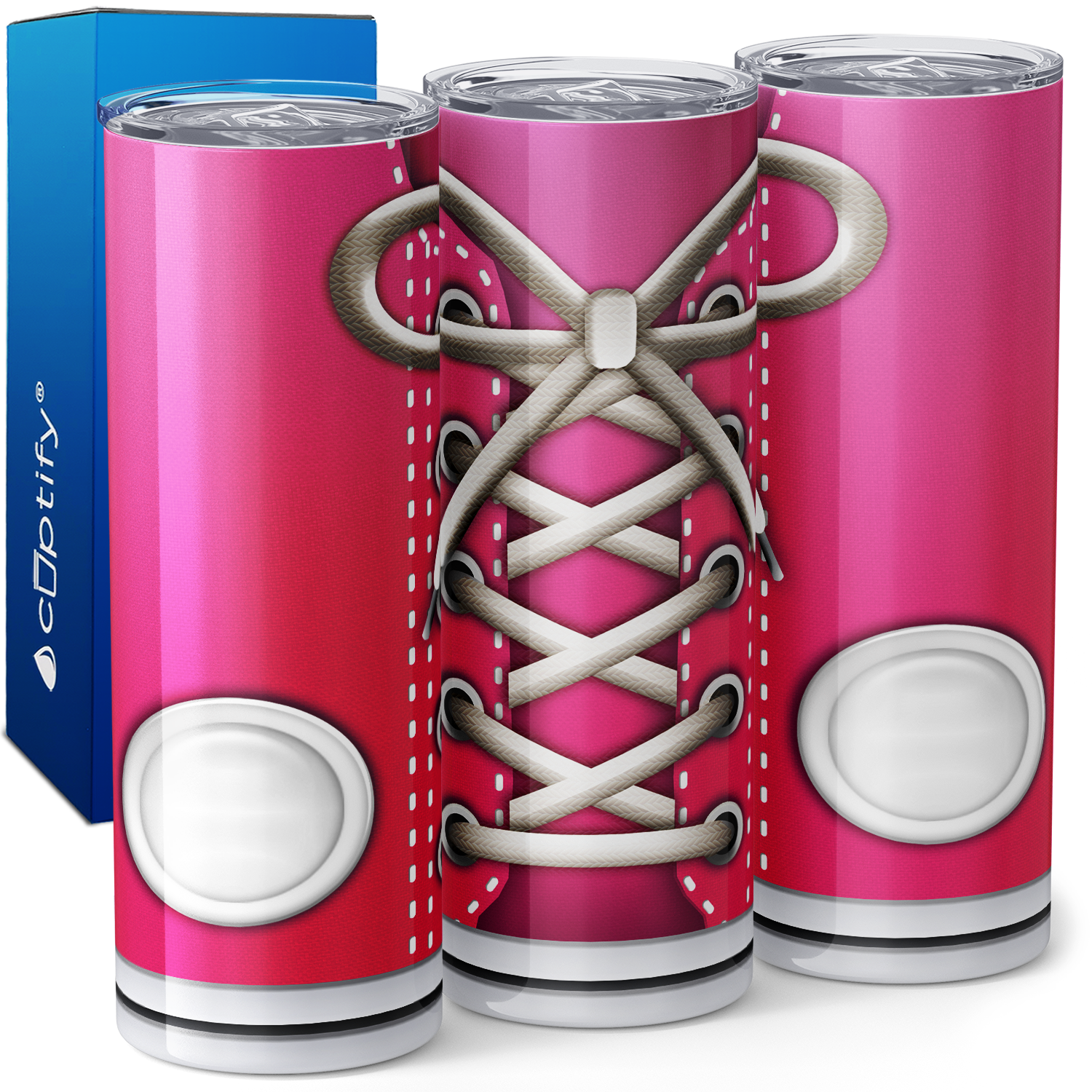 Pink Sneakers 20oz Skinny Tumbler