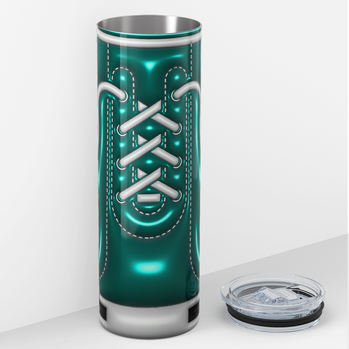 Seafoam Inflated Star Shoes 20oz Skinny Tumbler