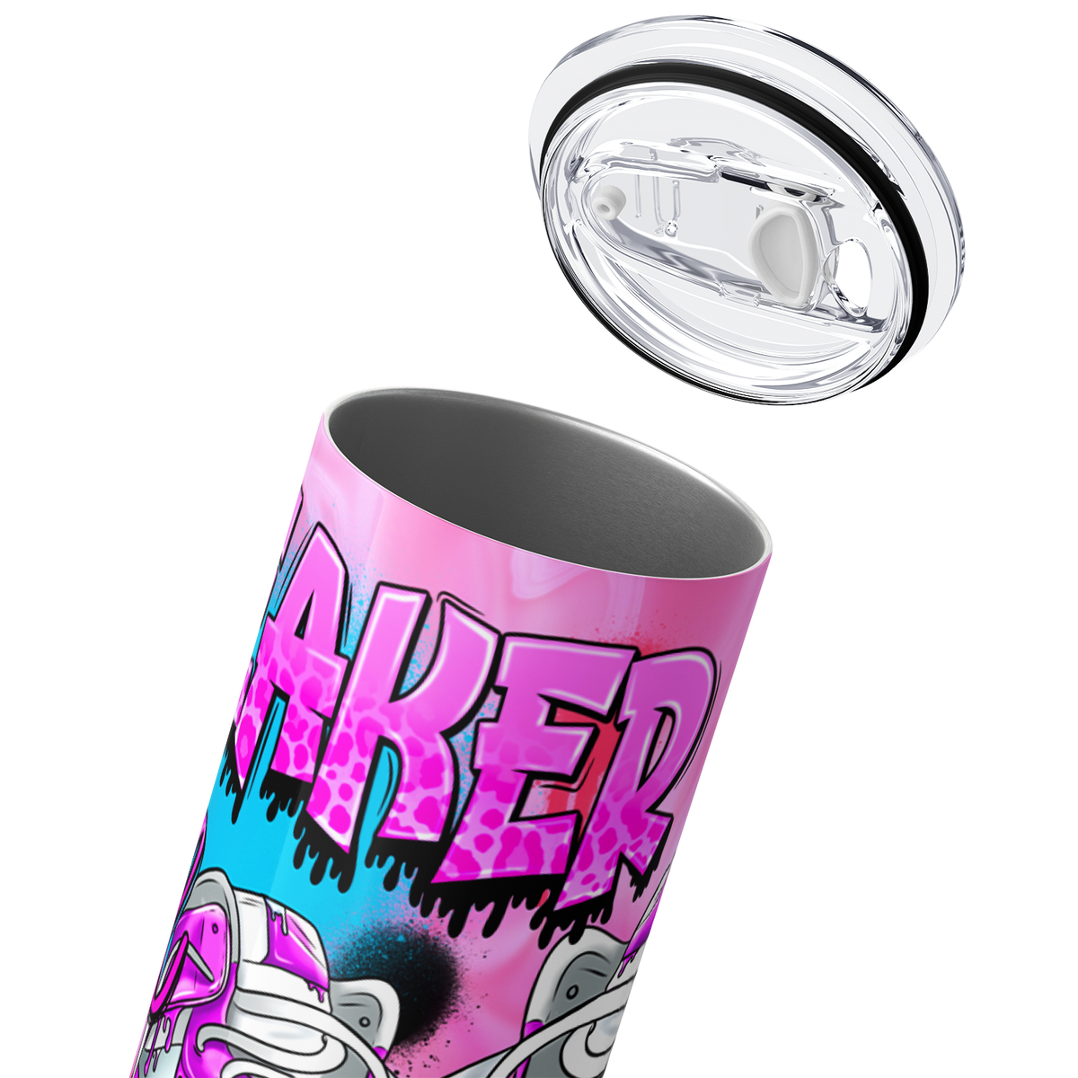 Sneaker Girl Pink 20oz Skinny Tumbler