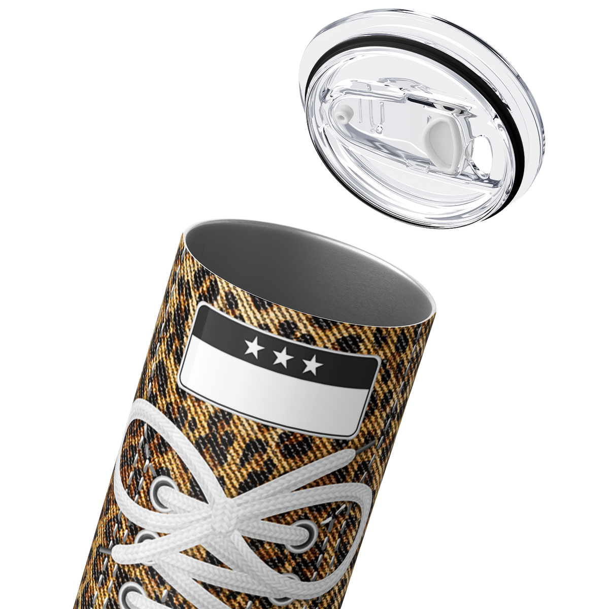 Sneakers Leopard Print 20oz Skinny Tumbler