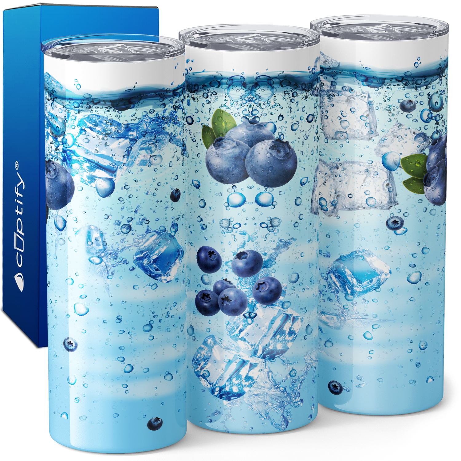 Blueberry Cocktail 20oz Skinny Tumbler