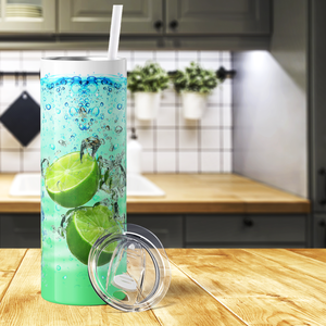 Lime and Orange Cocktail 20oz Skinny Tumbler
