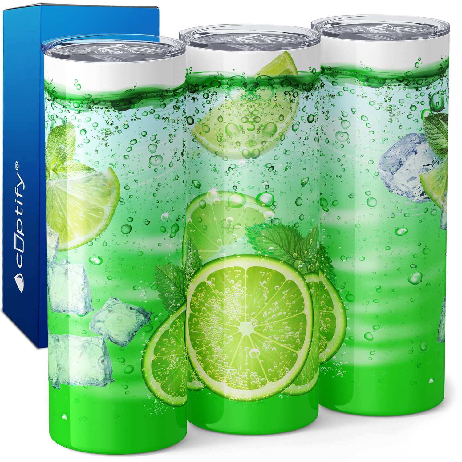 Lime Cocktail 20oz Skinny Tumbler