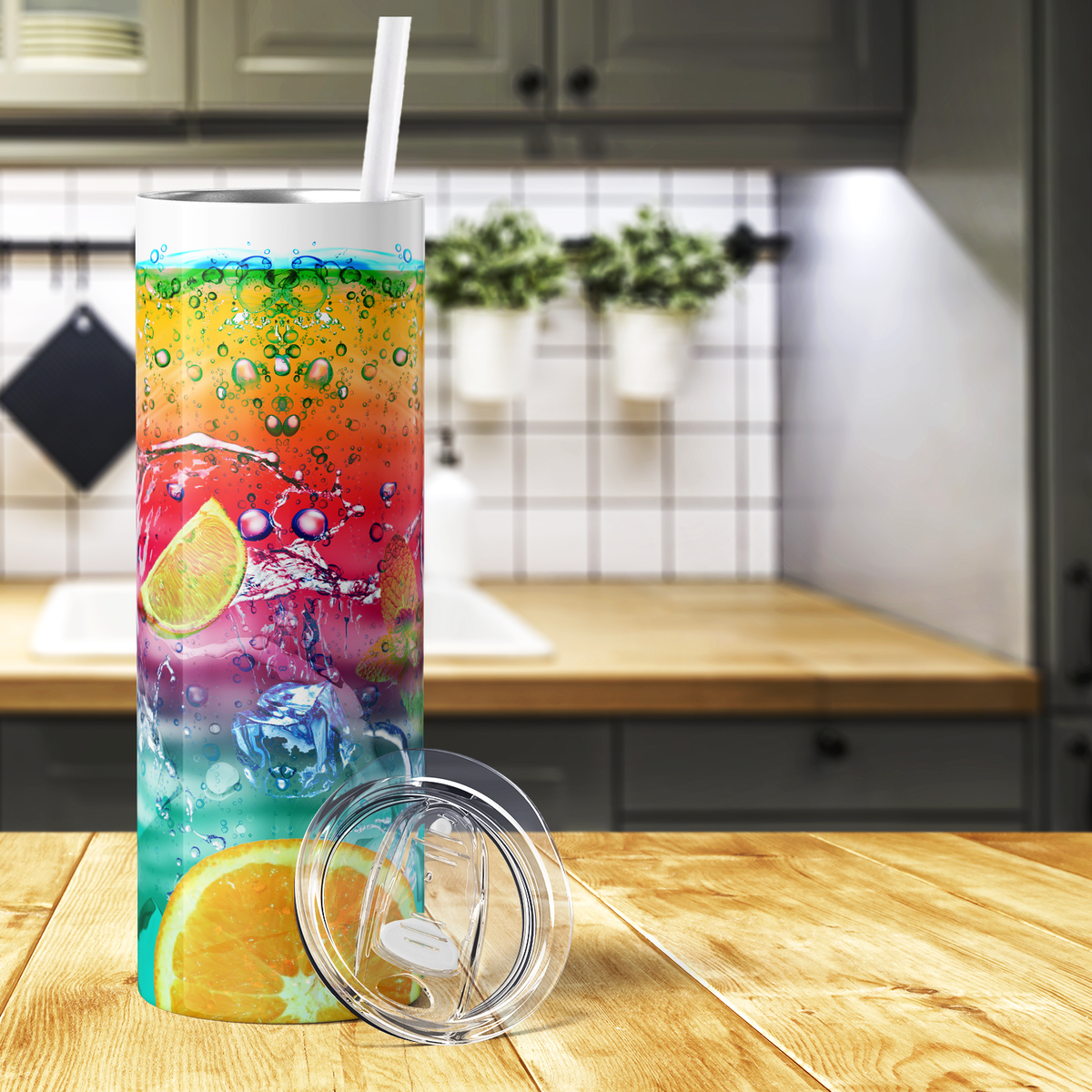 Orange Lime Cocktail 20oz Skinny Tumbler