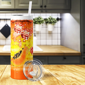 Orange Papaya Cocktail 20oz Skinny Tumbler