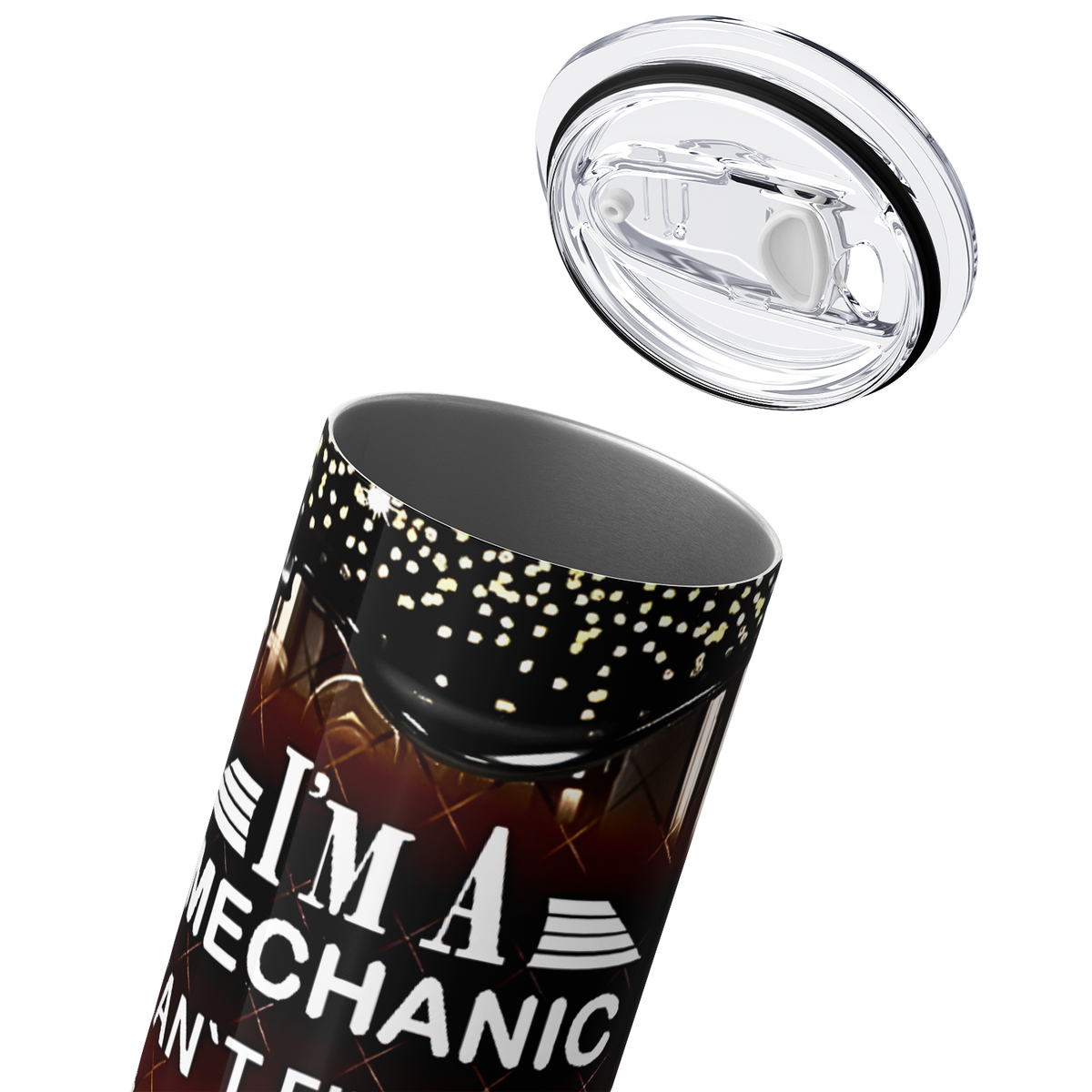 Mechanic I Can Fix What Stupid Does 20oz Skinny Tumbler