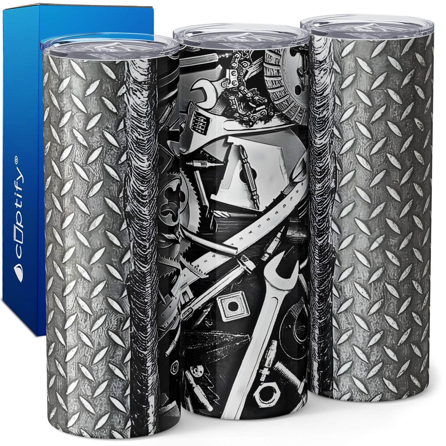 Mechanic Tools Stainless 20oz Skinny Tumbler