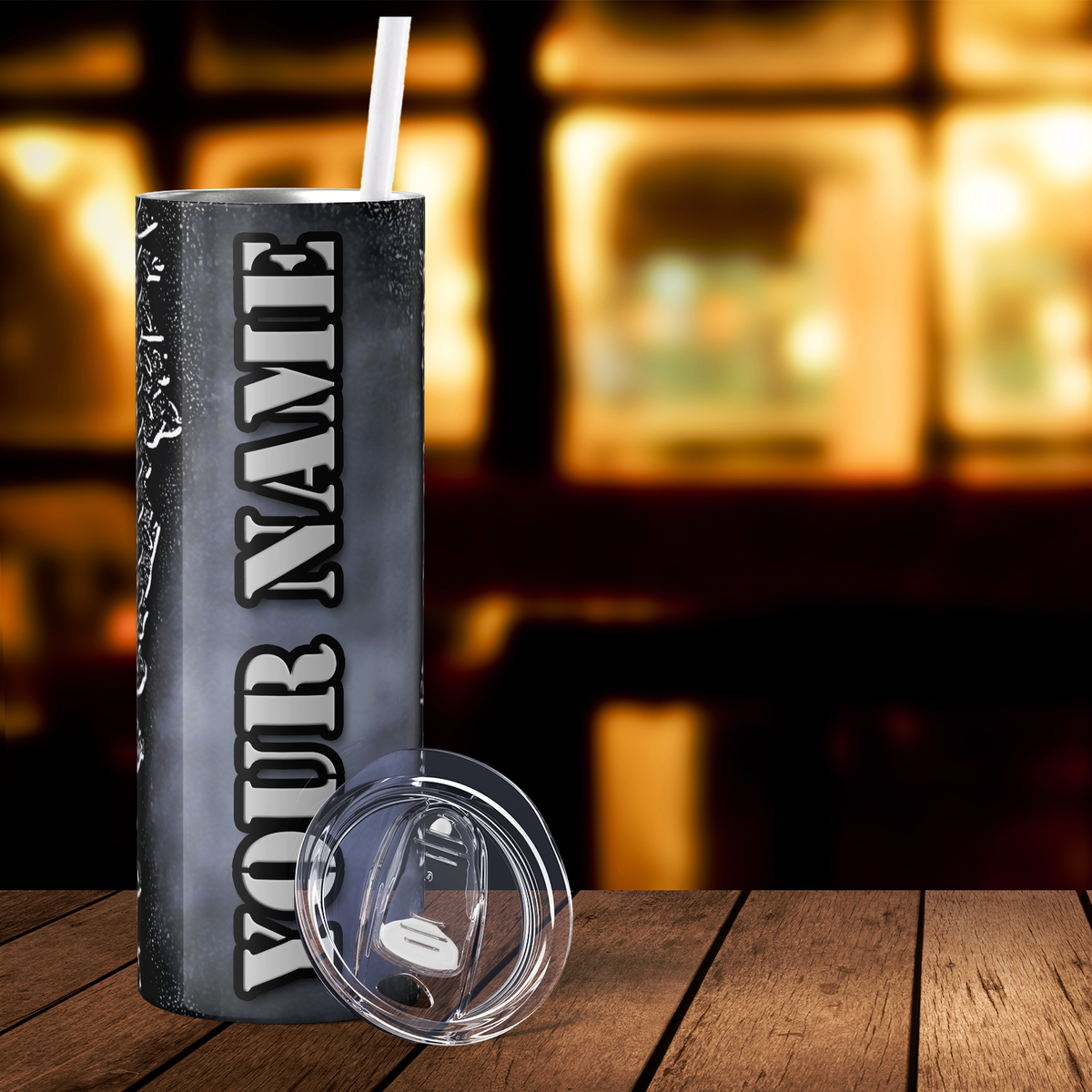 Personalized Mechanic 20oz Skinny Tumbler