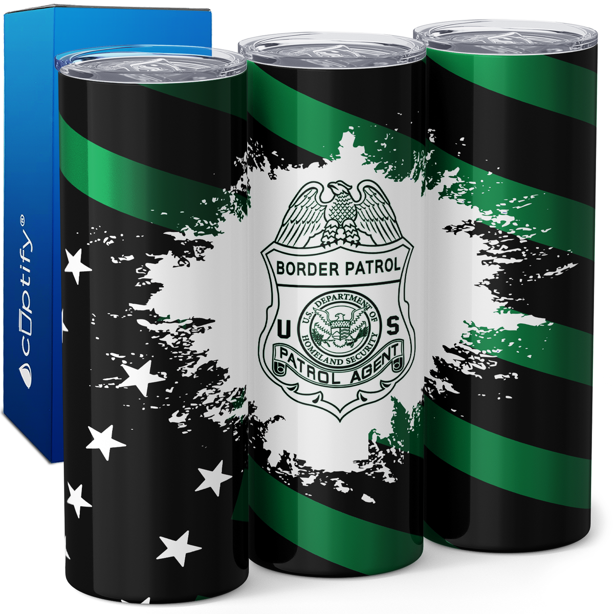 Border Patrol Agent 20oz Skinny Tumbler
