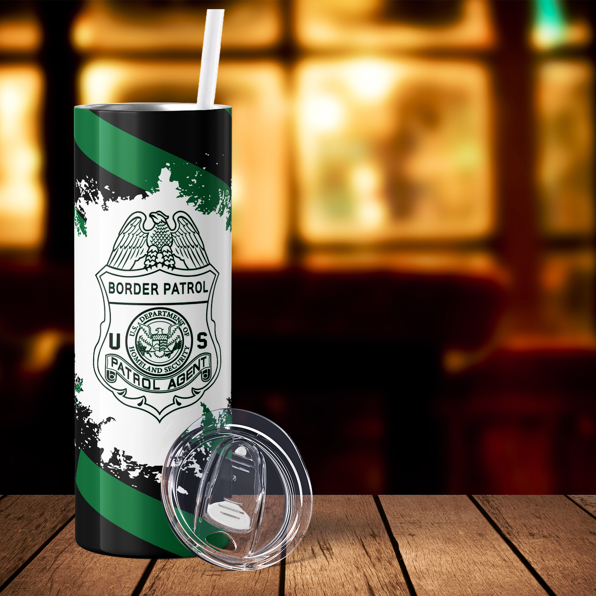 Border Patrol Agent 20oz Skinny Tumbler