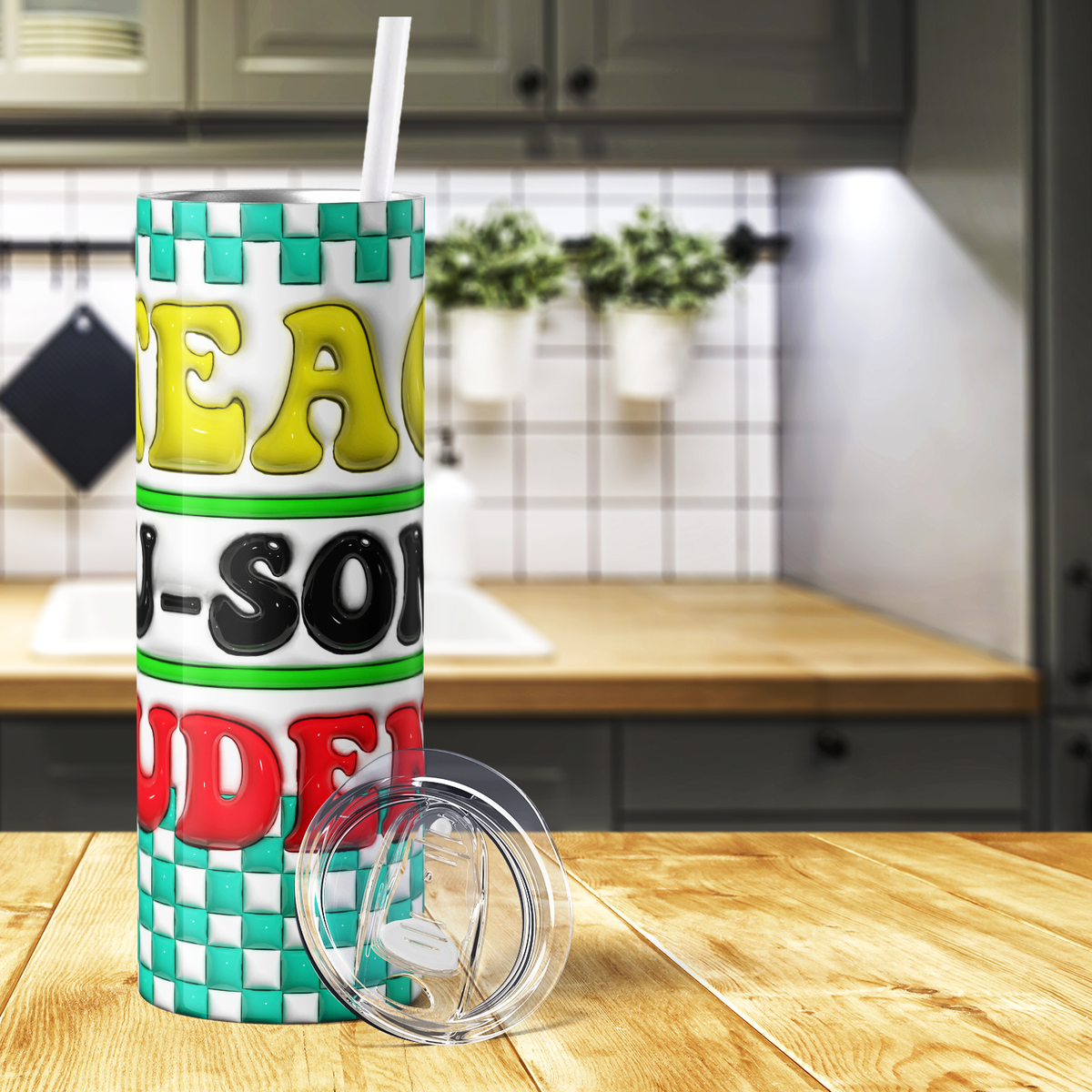 I Teach Au-Some Students 20oz Skinny Tumbler