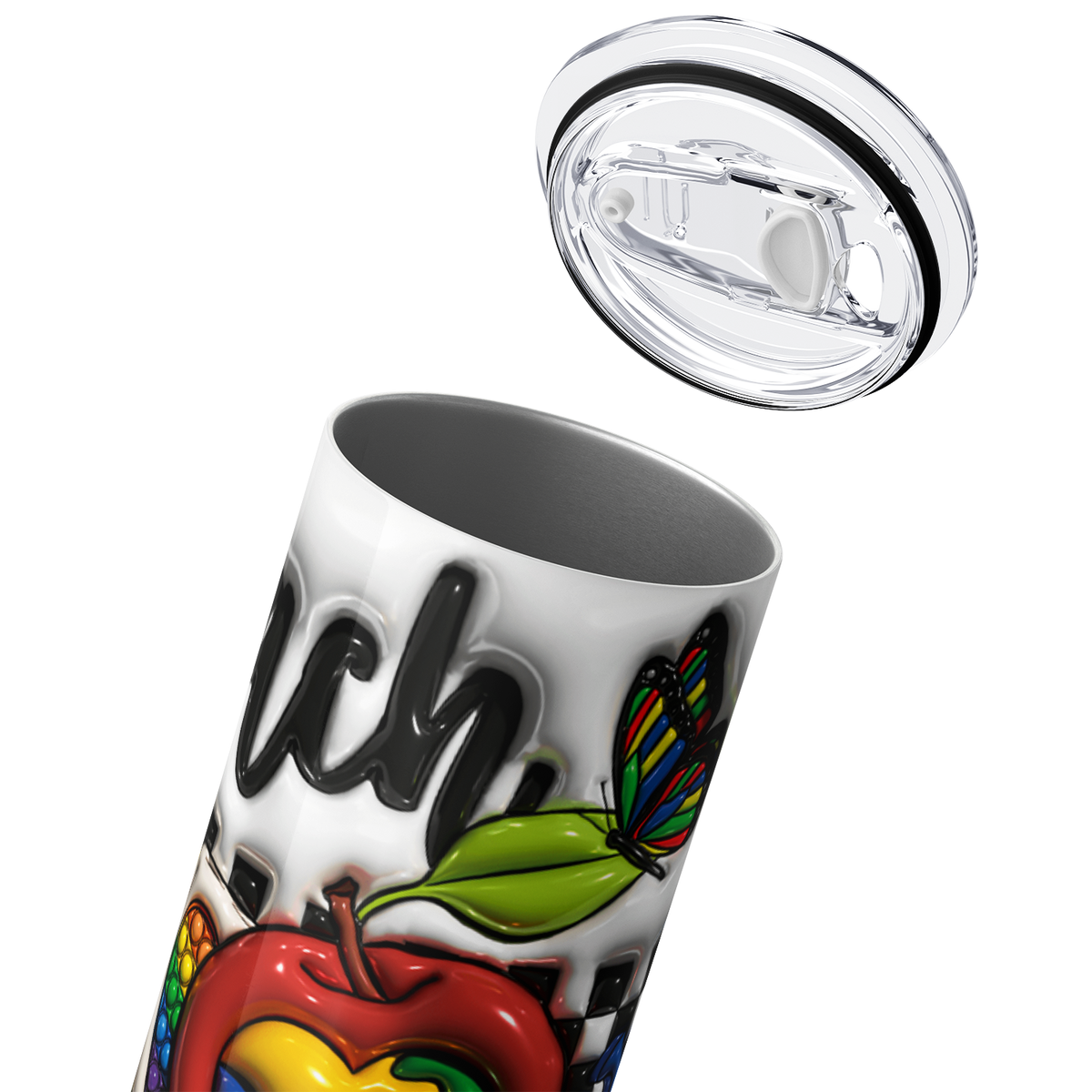 Teach Au-Some Kids 20oz Skinny Tumbler