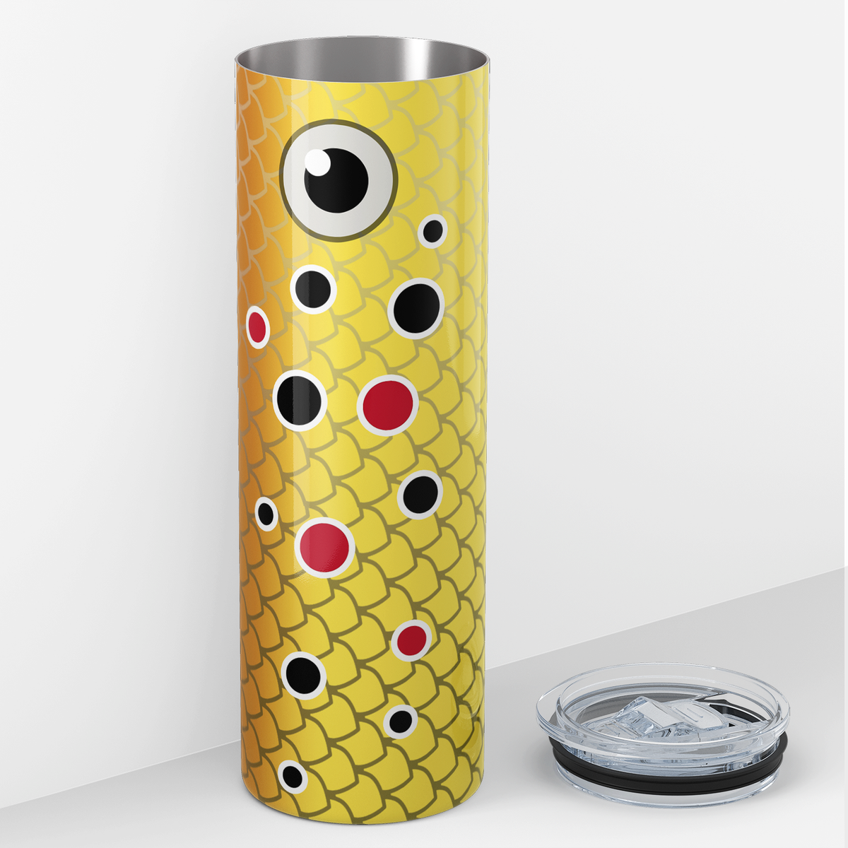 Yellow Fishing Lure 20oz Skinny Tumbler