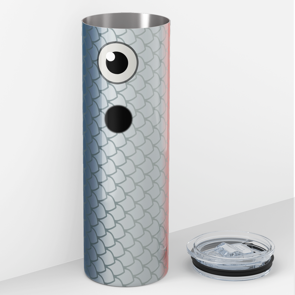 Blue Red Middle Fishing Lure 20oz Skinny Tumbler