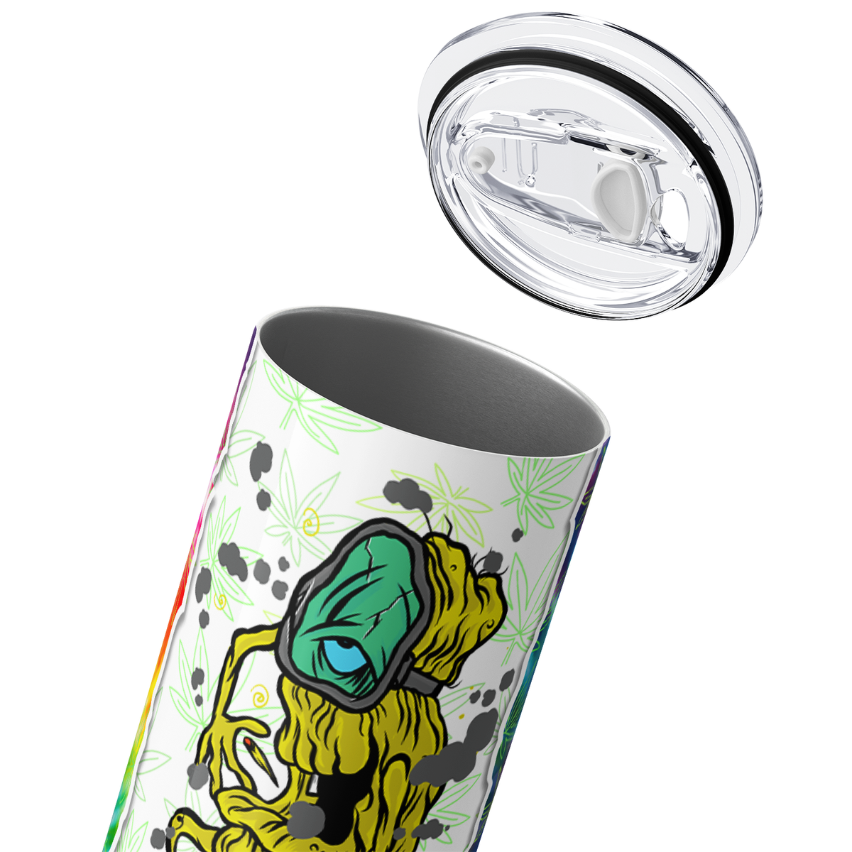 Don't Drink and Drive Smoke and Fly Funny Weed 20oz Skinny Tumbler