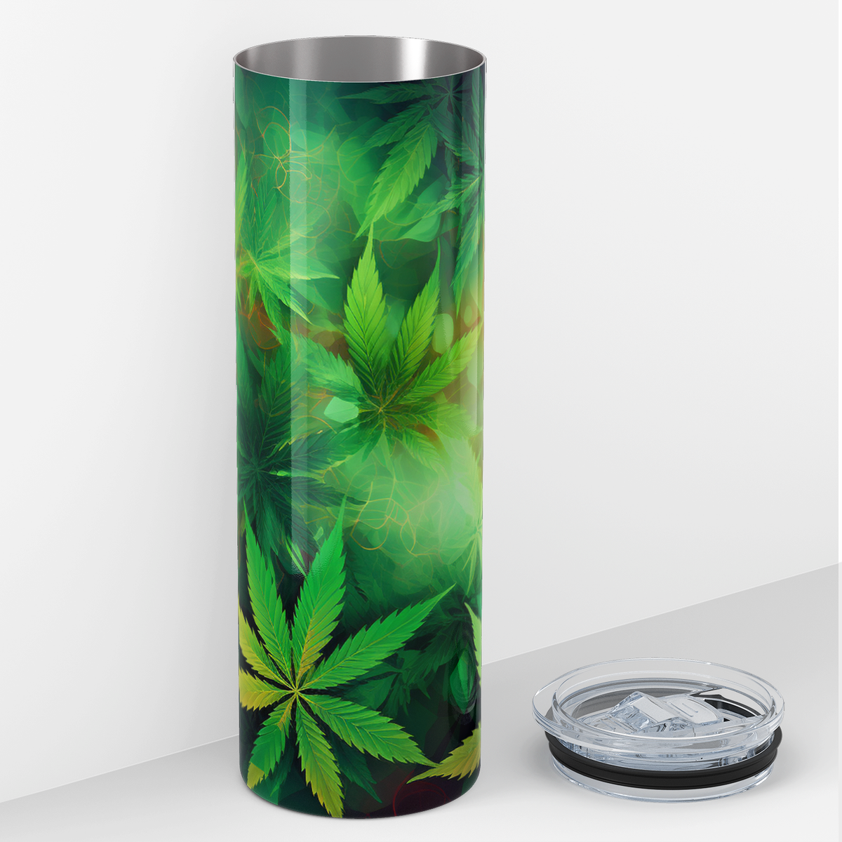 Weeds Bright Green 20oz Skinny Tumbler
